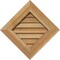 Ekena Millwork Diamond Gable Vent Non-Functional, Western Red Cedar Gable Vent w/Decorative Face Frame, 20"W x 20"H GVWDI20X2002RDUWR - alternate 1
